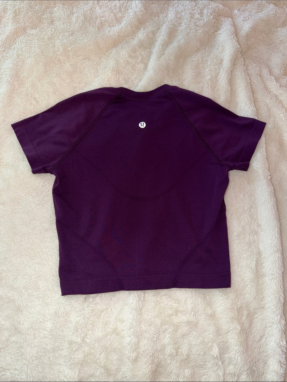 Lululemon swiftly tech cropped tee Purple Short Sleeve Active Top - Picture 2 of 3